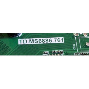 MAIN PARA TV SCEPTRE / NUMERO DE PARTE 260101014330 / TD.MS6886.761 / 4100071547 / 1110-4000094-260101014330-200319-A01540 / A20020686-0A01531 / LSC550FN11-2 / D49E3BD6B040 / PANEL HK650ELEDM-AH21H / MODELO G65