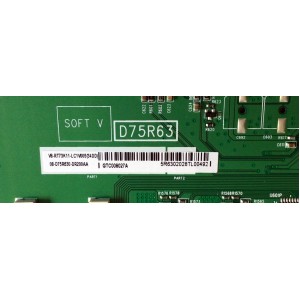 LED DRIVER PARA TV TCL / NUMERO DE PARTE 08-D75R630-DR200AA / 40-D75R63-DRA2LG / D75R63 / V8-RT73K11-LC1V005 / V8-RT73K11-LC1V005(34DD) / J2180305SA090LD / H07802PNM56A2 / PANEL LVU750NDHL  CD9W00 V1 / DISPLAY ST 7461D02-D / MODELO 75R635