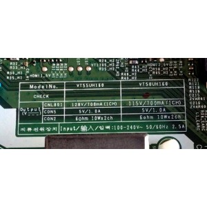MAIN FUENTE PARA TV SAMSUNG / NUMERO DE PARTE BN96-51849A / ML41A050594A / BN9651849A / KANT-SU2_7000_55_WW / VT50UH160 / PANEL CY-BT050HGJV2H / MODELOS UN50TU7000FXZA / UN50TU700DFXZA GB04 / UN50TU7000FXZA GB04