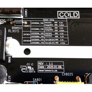 FUENTE DE PODER PARA TV SAMSUNG QLED 8K UHD HDR SMART TV / NUMERO DE PARTE BN44-01073A / L65S8SNA_THS / BN4401073A / PANEL CY-TT065JMLV4H / MODELO QN65Q800 / QN65Q800TAFXZA / QN65Q800TAFXZA FF02