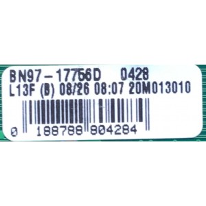 MAIN PARA SMART TV SAMSUNG Crystal UHD 4K RESOLUCION (3,840 x 2,160) / NUMERO DE PARTE BN94-15427D / BN41-02756B / BN97-17756D / 010223450427 / 20200827 / PANEL CY-CT065HGLV1H NW35 / MODELO UN65TU800FXZA FC02