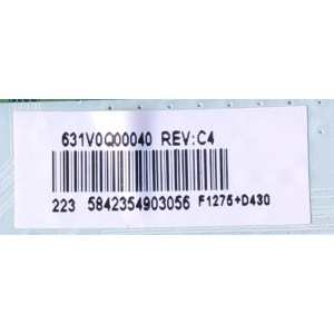 MAIN PARA SMART TV TOSHIBA 4K UHD / NUMERO DE PARTE 631V0Q00040 / VTV-L55736 REV:1 / 7160248-4 / 58423.54903056 / 691V0Q00040 / PANEL K550WDCRA-UK350A7 / DISPLAY T550QVN05.7 / MODELO 55LF621U21