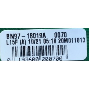 MAIN PARA SMART TV SAMSUNG / NUMERO DE PARTE BN94-16148J / BN41-02756C / BN97-18019A / 010227144435 / 20201112 / BN96-51294U / PANEL CY-RT075HGSV2H / DISPLAY JR745R3HA4K / BN96-51821A / MODELO QN75Q60TAFXZA UB03 