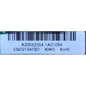MAIN FUENTE (COMBO) PARA TV INSIGNIA / NUMERO DE PARTE 536D215AF201 / TP.MS3553.PA593 / A20052354 / 2010066018 /  515Y3553DM03 / TP.MS3553.PA593B / 20200506 / E248237 / 163121 / 191E24857A / PANEL T215HVN01.1 / MODELO NS-22D510NA19 / NS-22D510NA19 REV.C