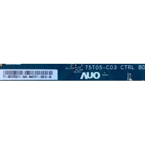 T-CON PARA TV SONY / NUMERO DE PARTE 55.75T05.C17 / 75T05-C03 CTRL BD / E88441 / 5575T05C17 / PANEL YD8S011DTU01 / MODELO XBR-75Z9F