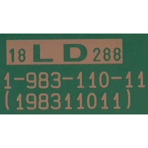 LED DRIVER PARA TV SONY / NUMERO DE PARTE A2197365A / 1-983-110-11 / (198311011) / 198311011 / 18LD288 / A-2197-365-A / PANEL YD8S011DTU01 / MODELO XBR-75Z9F