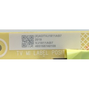 FUENTE DE PODER PARA TV VIZIO / NUMERO DE PARTE ADTVJ1811AB7 / 715GA750-P01-000-003S / (X)ADTVJ1811AB7 / VJ1811AB7 / 4851687A0108 / PANEL TPT430H3-QUBH10.K REV:SAP0H / TPT430H3-QUBH10.K REV:SA9P0Q MODELOS V435-H11 LTMUZGLW / V435-H1 LTCUZGKW