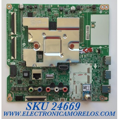 MAIN PARA SMART TV LHG 4K UHD HDR RESOLUCION (3840 x 2160) / NUMERO DE PARTE EBT66433302 / EAX69083603(1.0) / OHEBT000-008F / RU07B2A08F / PANEL NC650DQG-AAHX1 / MODELO 65UN7300PUF.BUSWLKR / 65UN7300PUF