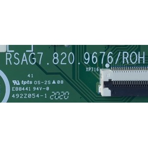 LED DRIVER PARA TV HISENSE / NUMERO DE PARTE 261877 / RSAG7.820.9676/ROH / TX205V9M6G / B002 / PANEL JHD500X3U51-TA\S0\FJ\GM\ROH / MODELO 50H8G