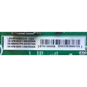 MAIN PARA TV TCL / NUMERO DE PARTE 08-SS46CFN-OC401AA / 40-MS39NA-MAB2HG / 08-MS39001-MA300AA / 08-MS39001-MA200AA / PANEL LVF460NE3L / MODELOS LE46FHDE5310 / LE46FHDE5310TAAA