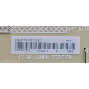 FUENTE DE PODER PARA TV VIZIO / NUMERO DE PARTE ADTVJ1825ABA / 715GA120-P01-000-003M / (X)ADTVJ1825ABA / PANEL TPT650UA-QVN07.U / TPT650UA-QVN07.U REV:S900H / MODELO M65Q8-H1 / M65Q8-H1 LTYWZMKW