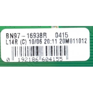 MAIN PARA SMART TV SAMSUNG QLED 4K Quantum HDR RESOLUCION (3,840 x 2,160) / NUMERO DE PARTE BN94-15734T / BN41-02756C / BN97-16938R / 010227032300 / 20201110 / PANEL CY-RT085HGAV1H NW46 / MODELO QN85Q6DTAFXZA AA01 / QN85Q6DTAF