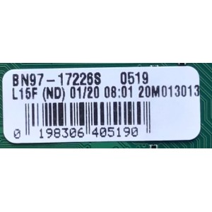 MAIN PARA TV SAMSUNG NUMERO DE PARTE BN94-15807P / BN41-02756B / BN97-17226S / BN9415807P / PANEL CY-BT055HGLV8H / MODELO UN55TU8200FXZA FG06 / UN55TU8000FXZA WA13