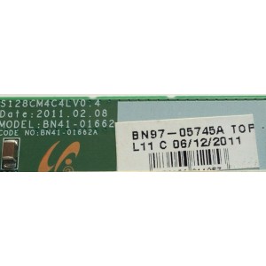 T-CON PARA TV SAMSUNG / NUMERO DE PARTE BN95-00497A / S128CM4C4LV0.4 / BN41-01662A / BN97-05745A / SUSTITUTAS BN95-00497B / BN96-16486A / PANEL LTJ460HJ05-J / MODELOS UN46D6000 / UN46D6000SHXZA / UN46D6050 / UN46D6050TFXZC / UN46D6300 / UN46D6000SFXZA