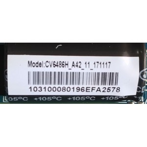  MAIN FUENTE PARA TV WESTINGHOUSE NUMERO DE PARTE 103100080 / CV6486H-A42 / 7.D6486HA42110.3A7 / 95H04651906FA0578 / B83D4E16995A / PANEL T400-V35-DLED / MODELO WD40FE2210