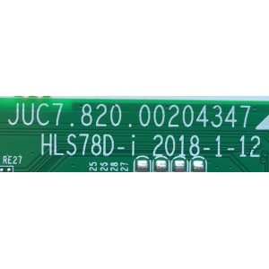 MAIN FUENTE PARA TV ELEMENT NUMERO DE PARTE 919G8D / JUC7.820.00204347  / HLS78D-i / 919G8D7M002900 / PANEL C500F18-E61-P / MODELO E2SW5018