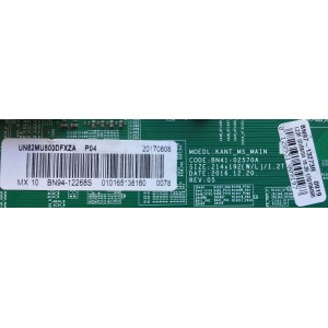 MAIN PARA TV SAMSUNG NUMERO DE PARTE BN94-12268S / BN41-02570A / BN41-02570 / BN97-13273R / BN9412268S / MODELO UN82MU800DFXZA