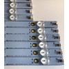 KIT DE LED'S PARA TV SHARP ((INCOMPLETO SOLO 10 PIEZAS)) / NUMERO DE PARTE 500TT65 V1 / 500TT66 V1 / YX-50022001-3D565-0-B-538 / YX-50022011-3D565-0-B-538 / SUSTITUTAS 500TT61/500TT62 / PANEL TPT500J1-HVN07.U REV:S600F / MODELOS LC-50LB370U / LC-50LB371U