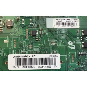 MAIN PARA TV SAMSUNG NUMERO DE PARTE BN94-06882E / BN41-01812A / BN97-06298Z /BN9406882E / 20140402 / 010084368022 / MODELO UN40EH5300FXZA