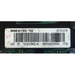 T-CON PARA TV SAMSUNG NUMERO DE PARTE BN95-01130A / BN41-02069 / BN41-02069A / BN97-07504A / BN9501130A / MODELO UN46FH6030FXZA