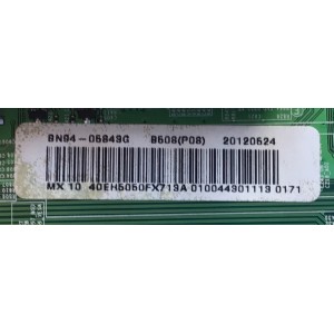 MAIN PARA TV SAMSUNG NUMERO DE PARTE BN94-06843G / BN41-01778B / BN41-01778 / BN97-06523C / BN9406843G / MODELO 40EH6060FX713A