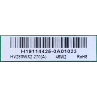 MAIN / FUENTE (COMBO) PARA TV LG / NUMERO DE PARTE 60103-00393 / TP.MS3553T.PB791 / 4300044918 / HV280WX2-270 (A) / B36088604 / PANEL BOEI280WX1 / MODELO 28LM400B-PU.AUSBLPM / 28LM400B-PU / 28LM400B