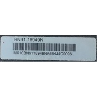 ONE CONNECT MODEL: SOC1000MA PARA TV SAMSUNG ((USADO)) NUMERO DE PARTE BN91-18949N / MX10BN9118949NA664J4C0096 / BN9118949N / SOC1000MA / PARTE SUSTITUTA BN96-44629A / MODELOS QN75Q8CAMFXZA AA01 / QN75Q8CAMFXZA