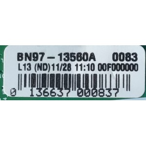 T-CON PARA TV SAMSUNG NUMERO DE PARTE BN95-04654A / BN41-02625 / BN97-13560A / BN9504654A / PANEL CY-GM075FGLV5H / MODELO UN75MU630DFXZA FB03