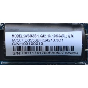 MAIN FUENTE PARA TV ELEMENT / NUMERO DE PARTE  103100013 / CV3553BH-Q42 / CV3553BH_Q42_13_170324 / 7.D3553BHQ4213.3C1 / E17120-16-SY / PANEL T390-DXB(P)-DLED / MODELOS 39" / WD40FX1170