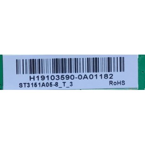 MAIN PARA TV TOSHIBA NUMERO DE PARTE CN2T1D200021 / TD.T950.67 / H19102590-0A01182 /CN2T1D200021I DWALMJ4481900A /  MODELO 32LF221U19