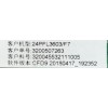MAIN PARA SMART TV PHILIPS HD RESOLUCION (1366 x 768) NUMERO DE PARTE H18062009 / TP.MS3553.PA552 / HV236WHB-N00(A) / 3200507263 / 320045532111005 / PANEL'S BOEI236WX1 / HV236WHB-N00 / MODELO 24PFL3603/F7
