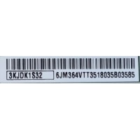 T-CON PARA TV SONY / NUMERO DE PARTE 1-895-818-11 / 3KJDK1S32 / 6JM364VTT35 / PANEL V750DK1-QS3 REV. J2 / MODELOS XBR-75X910C / XBR75X910C