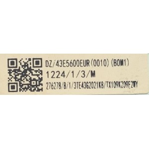 MAIN FUENTE  PARA TV HISENSE NUMERO DE PARTE 276278 / RSAG7.820.9720/ROH / 1224/1/3/M / 3TE4362021K8 / TX109K209E2WY / PANEL JHD425V1F51-T0L1/MCKD-3A/ROH / MODELO 43H4F