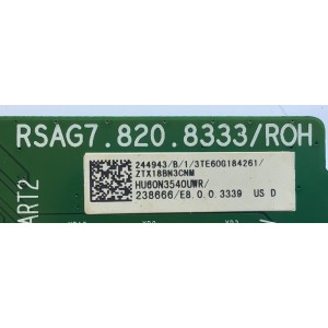 MAIN PARA TV SHARP NUMERO DE PARTE 244943 / RSAG7.820.8333/ROH / 3TE60G184261 / ZTX18BN3CNM / 238666 / MODELO LC-60Q7370U