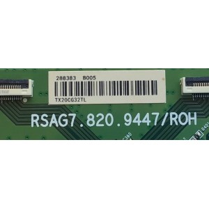 T-CON PARA TV HISENSE NUMERO DE PARTE 288383 / RSAG7.820.9447/ROH / B005 / TX20CG32TL / MODELO 50H8G