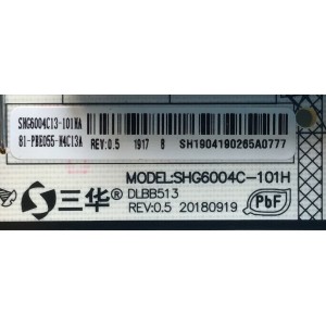 FUENTE PARA TV PHILIPS 81-PBE055-H4C13A / SHG6004C-101H / SH1904190265A0777 / SHG6004C13-101HA / MODELO 50PFL5504/F8  50PFL4864/F7