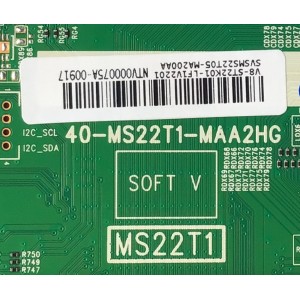 MAIN PARA TV TCL / NUMERO DE PARTE  SVSMS22T05-MA200AA / 40-MS22T1-MAA2HG / MS22T1 / V8-ST22K01-LF1V2201 / NTV000075A-00917 /  MODELO 43S425 / UTILIZADA EN DIFERENTES MARCAS Y MODELOS / ENTRAR A DESCRIPCIÓN DEL PRODUCTO 