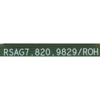 MAIN FUENTE  PARA TV HISENSE NUMERO DE PARTE 275551 / RSAG7.820.9829/ROH / 3TE43G2032EP / ZTP2098X1B8 / HU43A6109FUWV / 264539 / EK0525 / PANEL HD425X1U81-RO3/SO/GM/ROH / MODELO 43A60GMV