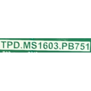 MAIN FUENTE PARA TV ONN DE 24" / NUMERO DE PARTE B20052835 / CH_XC9C_A / TPD.MS1603.PB751 / PANEL C240Y19-D6  / DISPLAY V236BJ1-P01 / MODELO 100012590