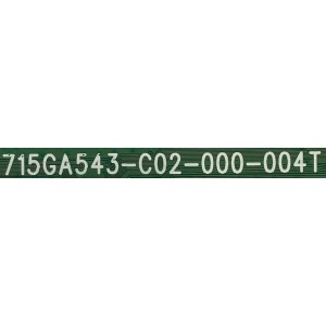 MAIN FUENTE PARA TV VIZIO / NUMERO DE PARTE 756TXJCB02K028 / 715GA543-C02-000-004T / (X)XJCB02K028020X / PANEL TPT320B5-HVN05.A / DISPLAY T320HVN05-B / MODELO D32F-G1 LTMWQMRW