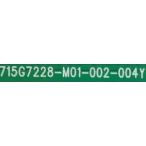 MAIN PARA TV INSIGNIA NUMERO DE PARTE XHCBQK023 / 715G7228-M01-002-004Y / BPFFTJKA1 / 3842841 / M 2639 / (X) XHCB0QK023010X / PANEL TPT390J1-HVN04 REV:S001C / MODELO NS-39DR510NA17