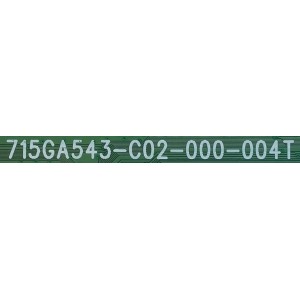 MAIN FUENTE PARA TV VIZIO / NUMERO DE PARTE XJCC02K001 / 715GA543-C02-000-004T / (X)XJCC02K001010X / PFK8KKA1L / 5078166 M / PANEL TPT320B5-AT011.H / DISPLAY PT320CT01.1 / MODELO D32F-G1