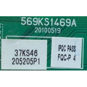 MAIN PARA TV DINEX / NUMERO DE PARTE 6KS01901A0 / 569KS1469A / 20100519 / PANEL V370B1-L03 / MODELO DX-37L130A11