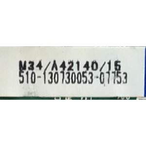 MAIN FUENTE PARA TV WESTINGHOUSE / NUMERO DE PARTE 510-130730053 / SSDV3241-ZC01-01 / SIS288 / 289 / 2D7K001E236CH13 / M34 / A2140 / 16 / 510-130730053-07753 / MODELO EU24H1G1