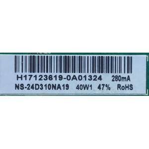 MAIN FUENTE (COMBO) PARA TV INSIGNIA / NUMERO DE PARTE 3200424092 / TP.MS3553.PA592 / 320045532112005 / H17123619 / E254215 / 9EEC 20171220_103751 / PANEL BOEI236WX1 / MODELO NS-24D310NA19 