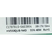 MAIN FUENTE PARA TV SCEPTRE / NUMERO DE PARTE T201707015A / TP.MS3458.PC758 / CN55XB7250 / HV550QUB-N4D / C1707015-0A03904 / MODELOS UETV58CE / U55CV-UMR