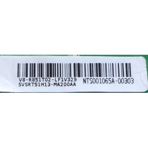 MAIN PARA TV TCL / NUMERO DE PARTE SVSRT51H13-MA200AA / 40-RT51H1-MAD2HG / V8-R851T02-LF1V329 / Y20191214L090LD / H07802PNI55B6 / E248779 / ESTA TARJETA ES CHINA Y ES UTILIZADA EN DIFERENTES MARCAS Y MODELOS / ENTRAR A DESCRIPCIÓN DEL PRODUCTO