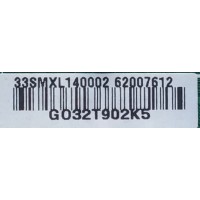 MAIN PARA TV LG / NUMERO DE PARTE EBT62007612 / EAX65049104(1.0) / LA32B/LA36B/LB36B / 33SMXL140002 / 62007612 / G032T902K5 / PANEL HC320DXN-SLFG1-21XX / MODELOS 32LN536B-UB / 32LN536B-UB.AWMRLJM