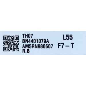 FUENTE PARA TV SAMSUNG NUMERO DE PARTE BN44-01079A / BN44-01079B / PANEL CY-RT055FGAV1H / MODELO  QN55LS03TAFXZA AA01