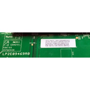 MAIN PARA TV HITACHI NUMERO DE PARTE 515Y16031M16 / TPD.MS1603.PB751 / A20075065-0A00180 / 2010069022 / 536D3156CH1L / PANEL V320BJ8-Q01 / MODELO 32RC23